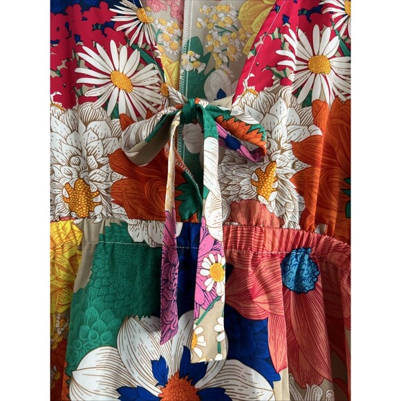 St. Frock Ava Dress Bright Floral XXL, Swim cover, Summer Dress - Picture 5 of 9